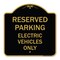 Signmission For Electrical Cars Reserved Parking Electric Vehicles Heavy-Gauge Alum, 18" x 18", BG-1818-23948 A-DES-BG-1818-23948 - alternate 1